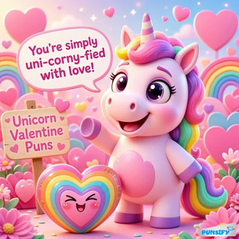Unicorn Valentine Puns