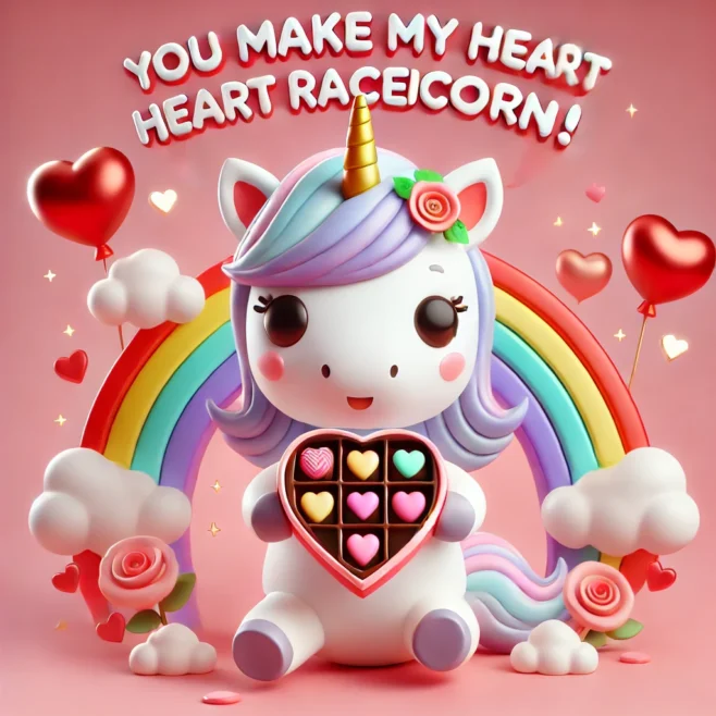 Unicorn Valentine Puns