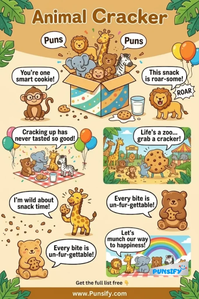 157+ Hilarious Animal Cracker Puns and Jokes for a Wildly Fun Time
