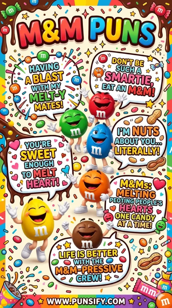 157+ Hilarious M And M Puns That Will Make You Smile and Satisfy Your Sweet Tooth Today