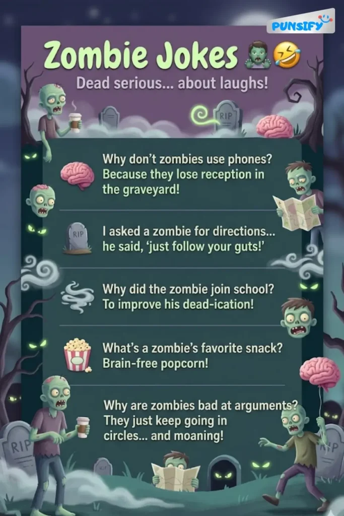 187+ Hilarious Zombie Jokes to Raise Your Spirits and Tickle Your Brain