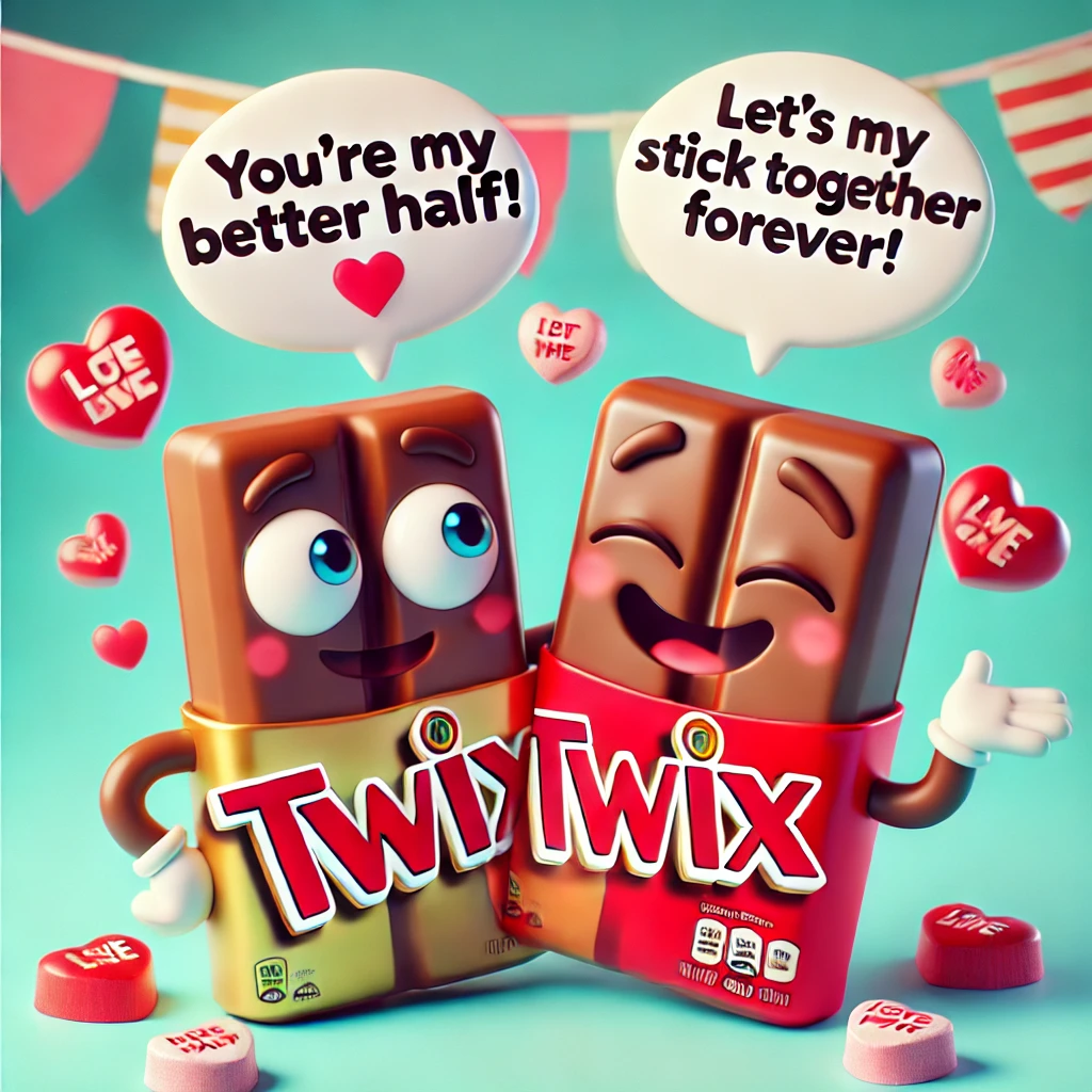 200 Twix Valentines Day Puns for Sweet Romantic Laughs