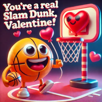 200+ Basketball Valentines Puns for Love on the Court