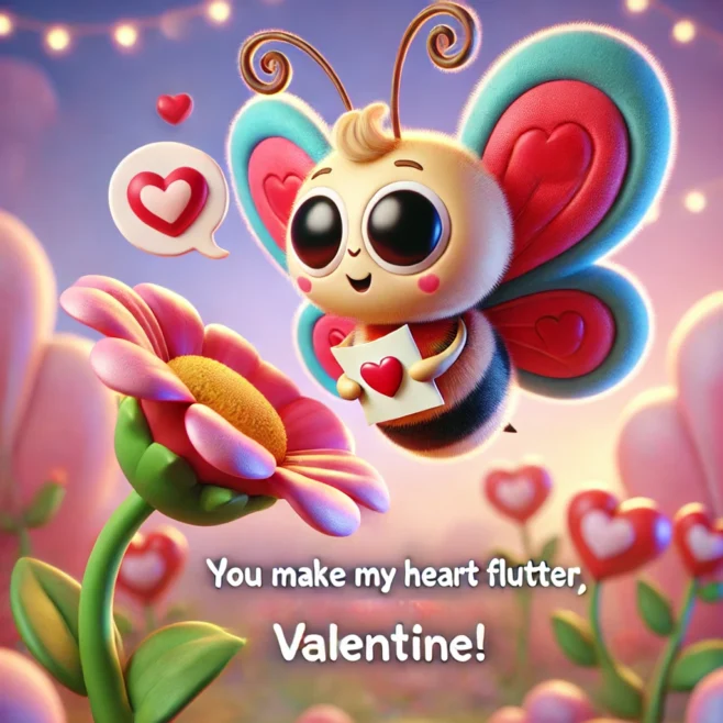 Butterfly Valentine Puns