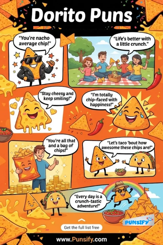 169+ Hilarious Dorito Puns That’ll Add Some Crunch To Your Laughs