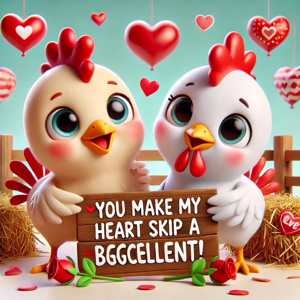 Chicken Valentine Puns