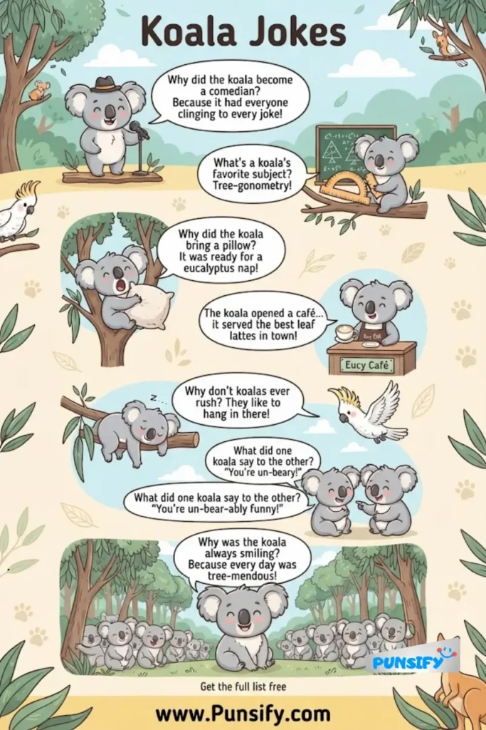 187+ Funny Koala Jokes That Will Make You Laugh Out Loud Today