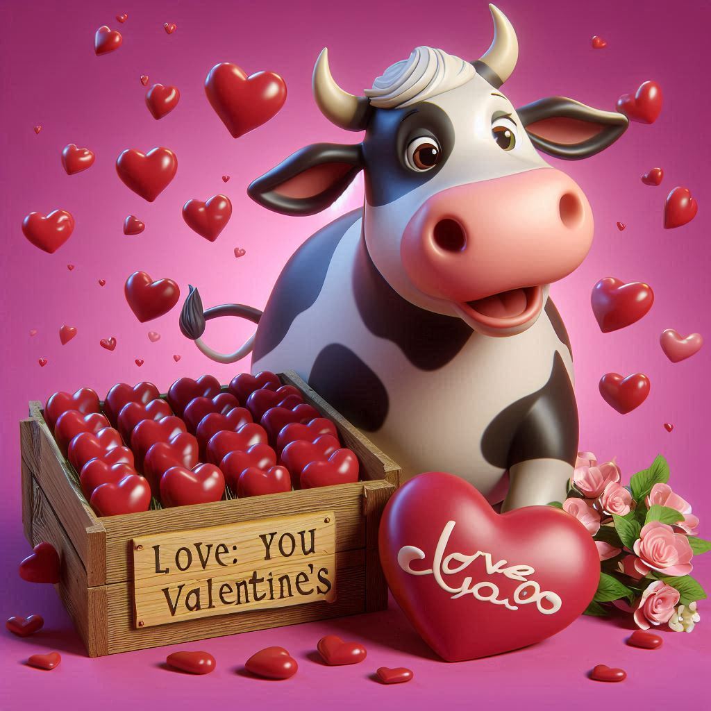 Cow Valentines Puns QA