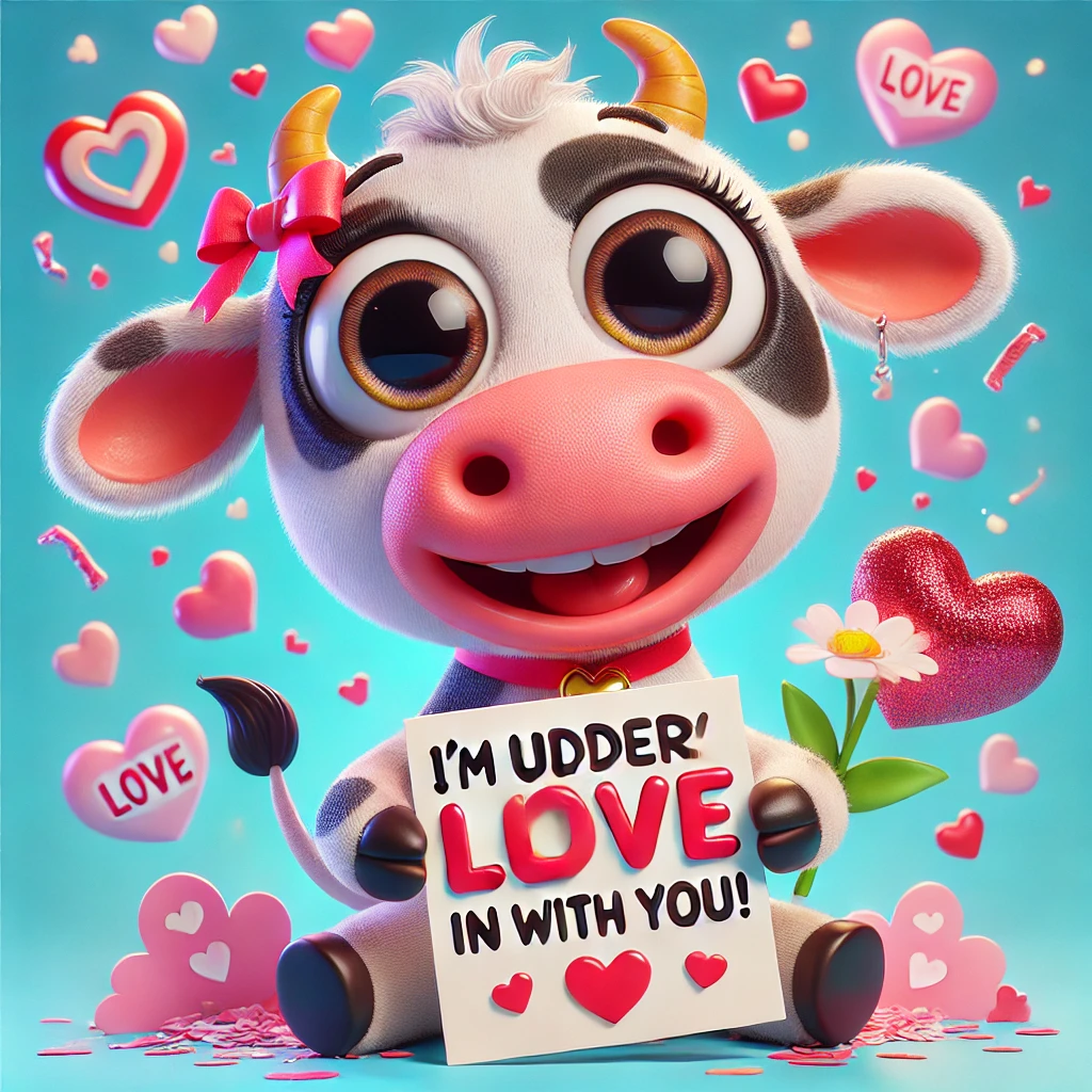 Cow Valentines Puns