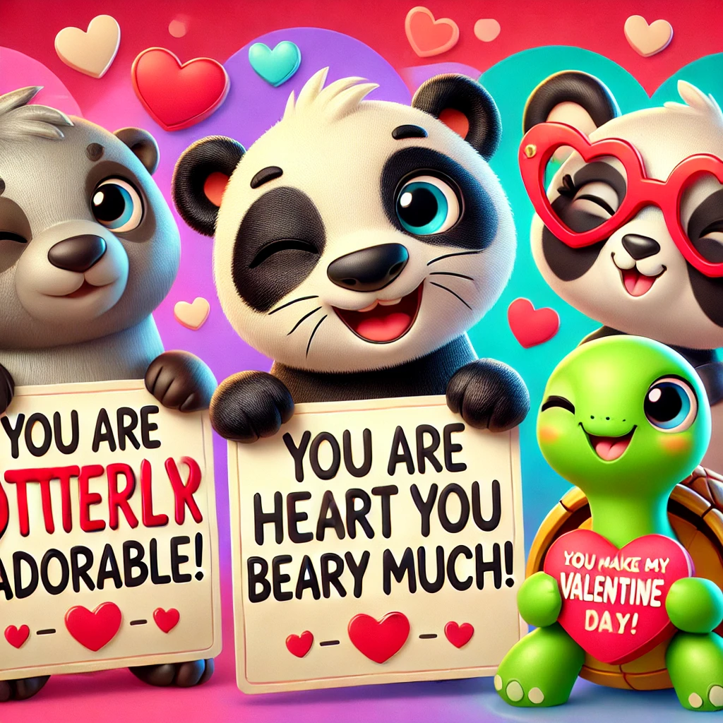 Cute Animal Valentines Day Puns