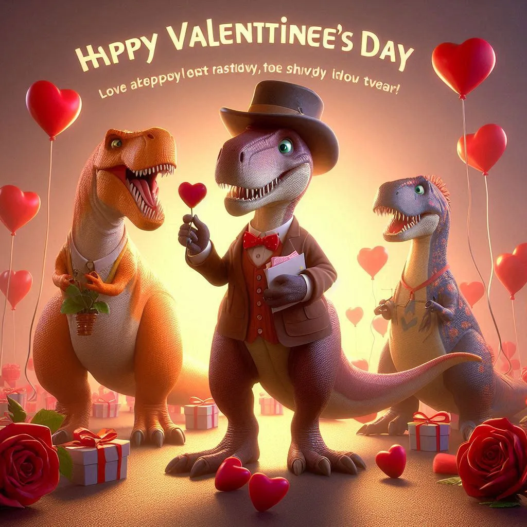 Cute Dinosaur Valentines Day Puns for Kids