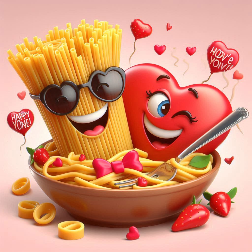 Cute Valentines Pasta Puns for Cards