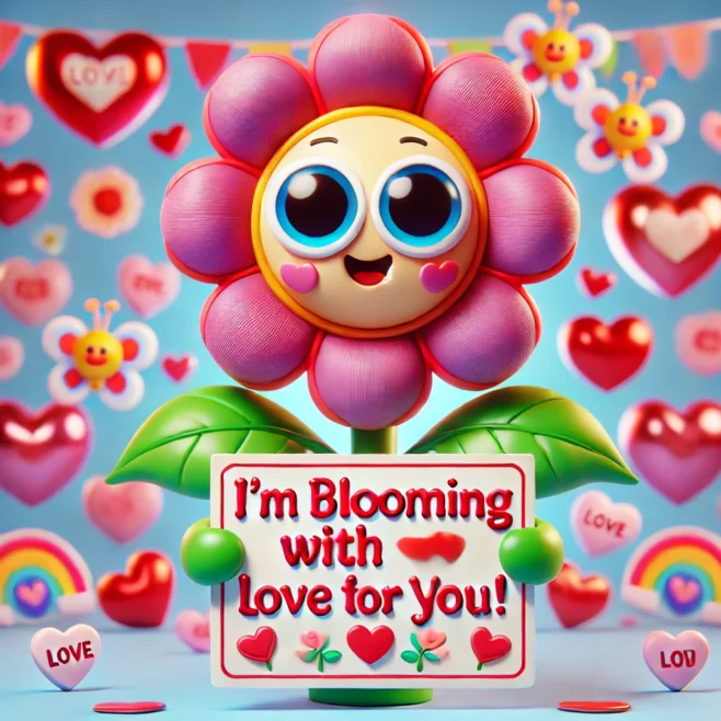 Flower Valentines Puns