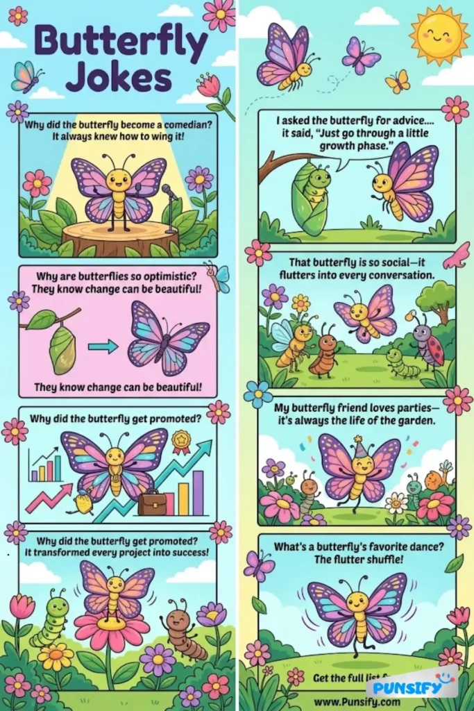 167+ Hilarious Butterfly Jokes & Puns That Will Make You Flutter with Laughter!