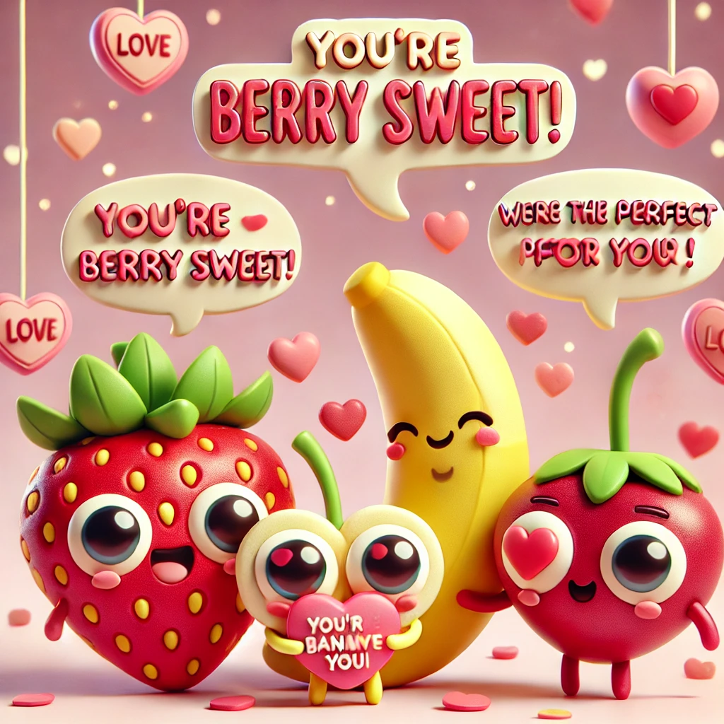 Fruit Valentines Puns