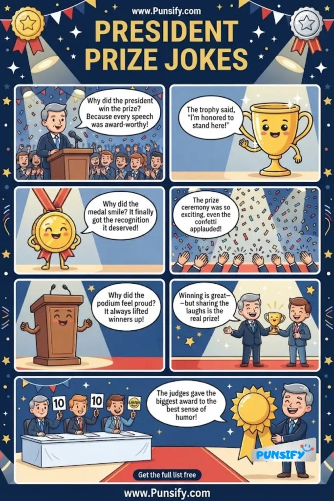 169+ Hilarious President Prize Jokes for Laughs and Family Fun in 2026