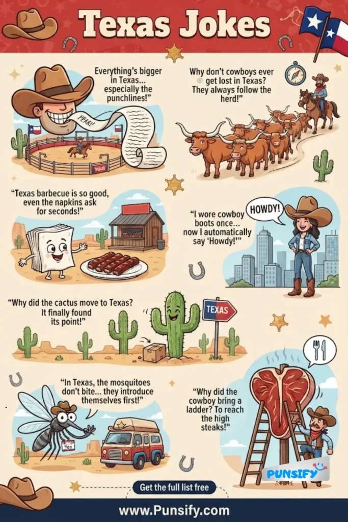 167+ Texas Jokes to Tickle Your Funny Bone and Lift Your Spirits in 2026