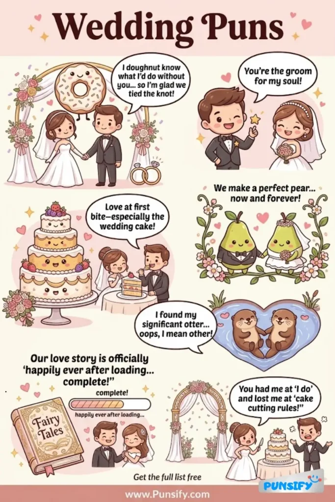 168+ Hilarious Weeding Puns & Jokes to Make Your Wedding Unforgettable and Fun