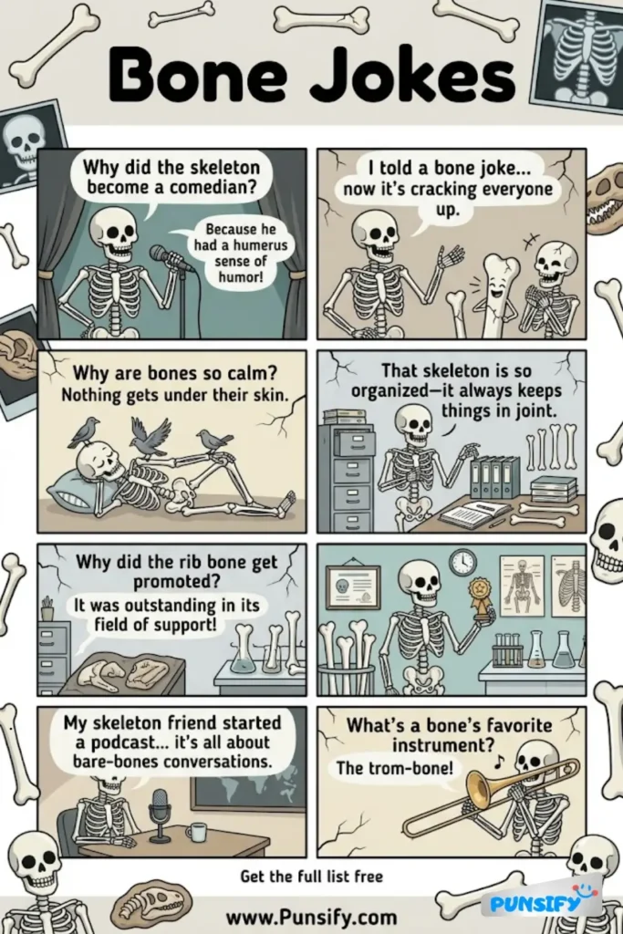 193+ Hilarious Bone Jokes & Puns That Will Make You Laugh Your Backbone Off