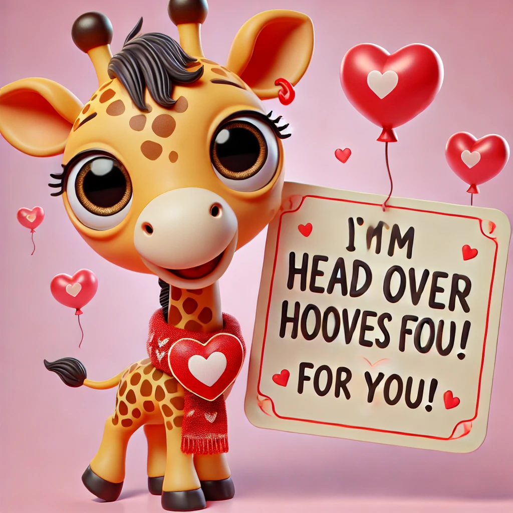 Giraffe Valentine Puns