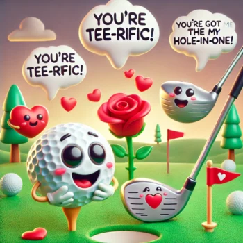 200+ Golf Valentines Puns to Drive Your Love to the Green