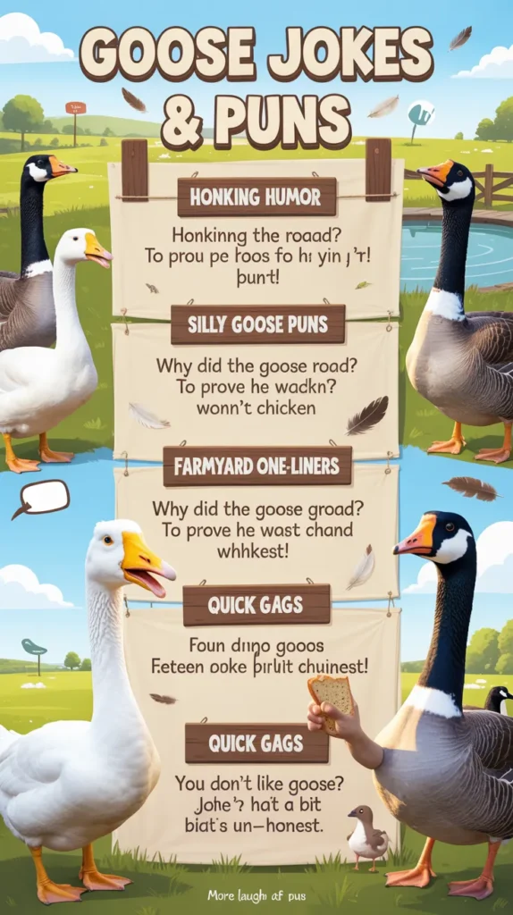169+ Quacking Up with Goose Jokes and Puns That Will Make You Honk!