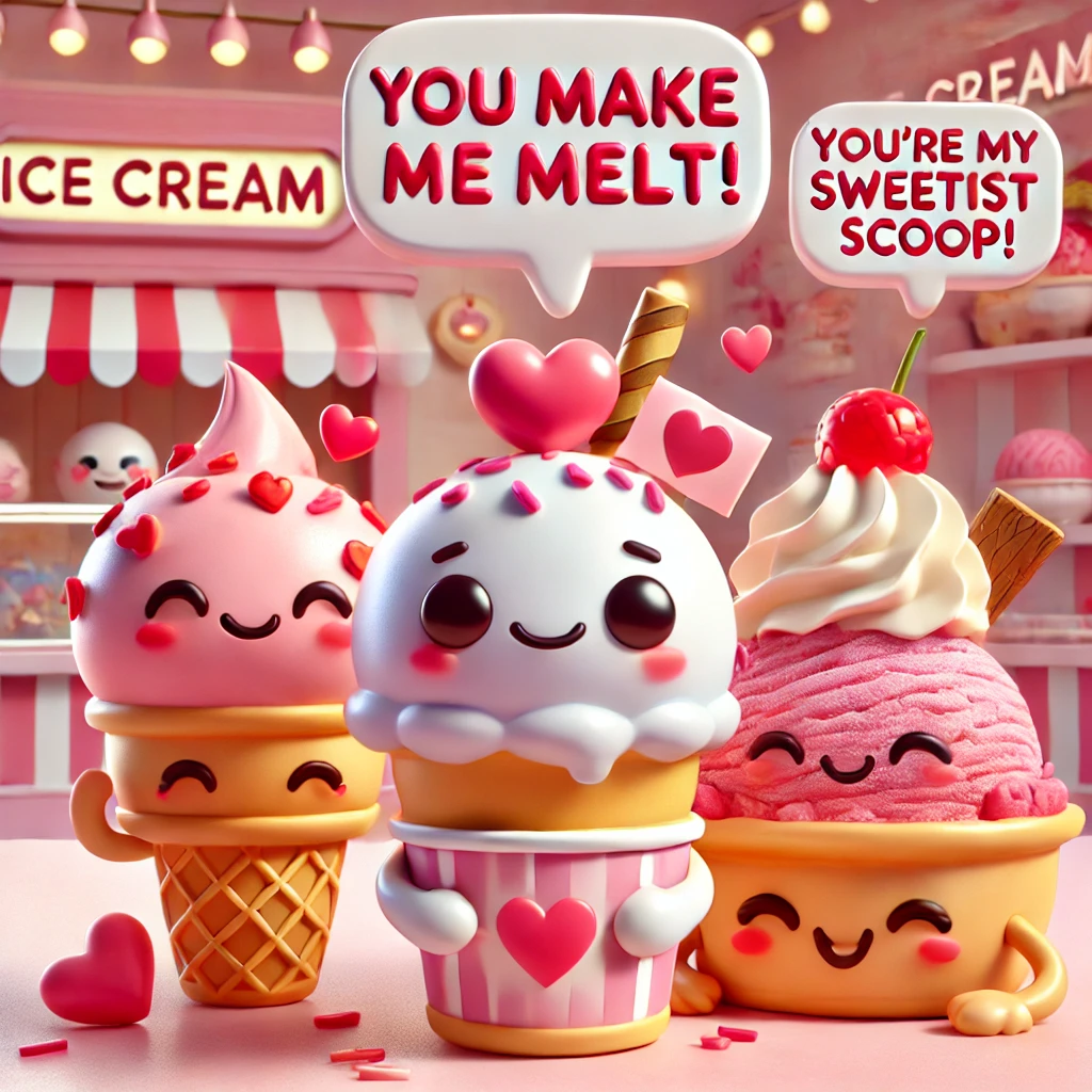 Ice Cream Valentine Puns