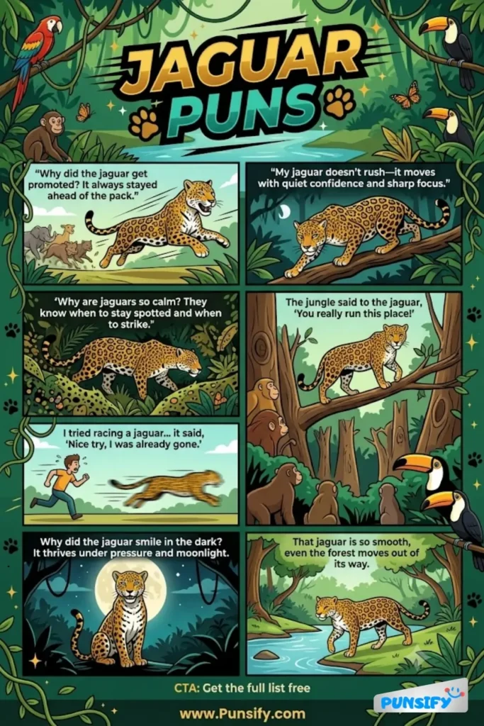 173+ Hilarious Jaguar Puns & Jokes That Will Have You Pouncing with Giggles