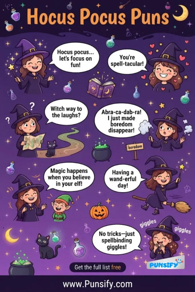 167+ Hilarious Hocus Pocus Puns That Will Have You Cackling Like a Witch