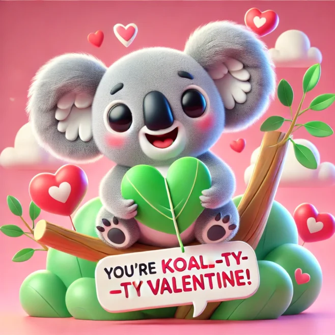 Koala Valentines Day Puns Koala Valentines Day Puns