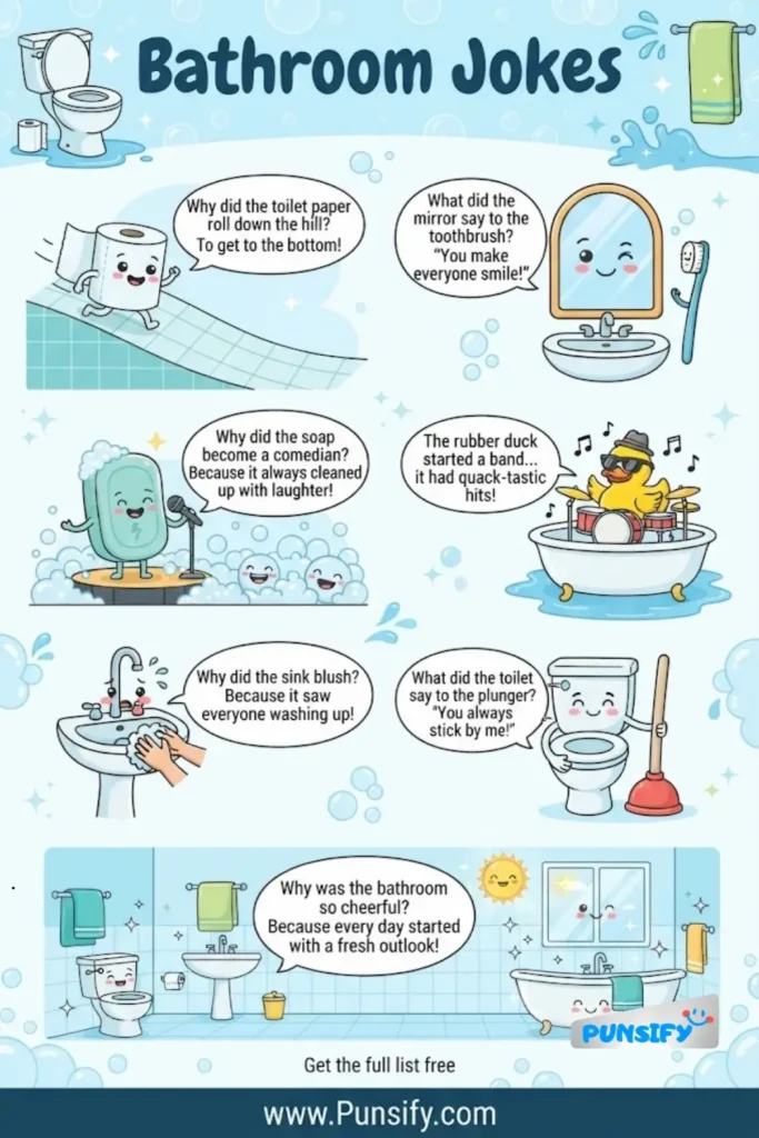 163+ Hilarious Bathroom Jokes and Puns That Will Leave You in Stitches!