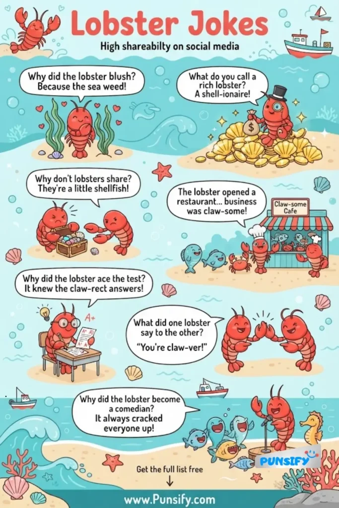 179+ Funny Lobster Jokes That Will Make You Crack Up and Smile