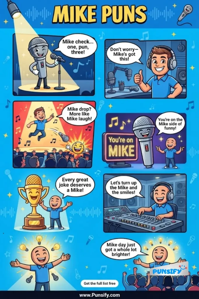 187+ Hilarious Mike Puns and Jokes That Will Have You in Stitches Today