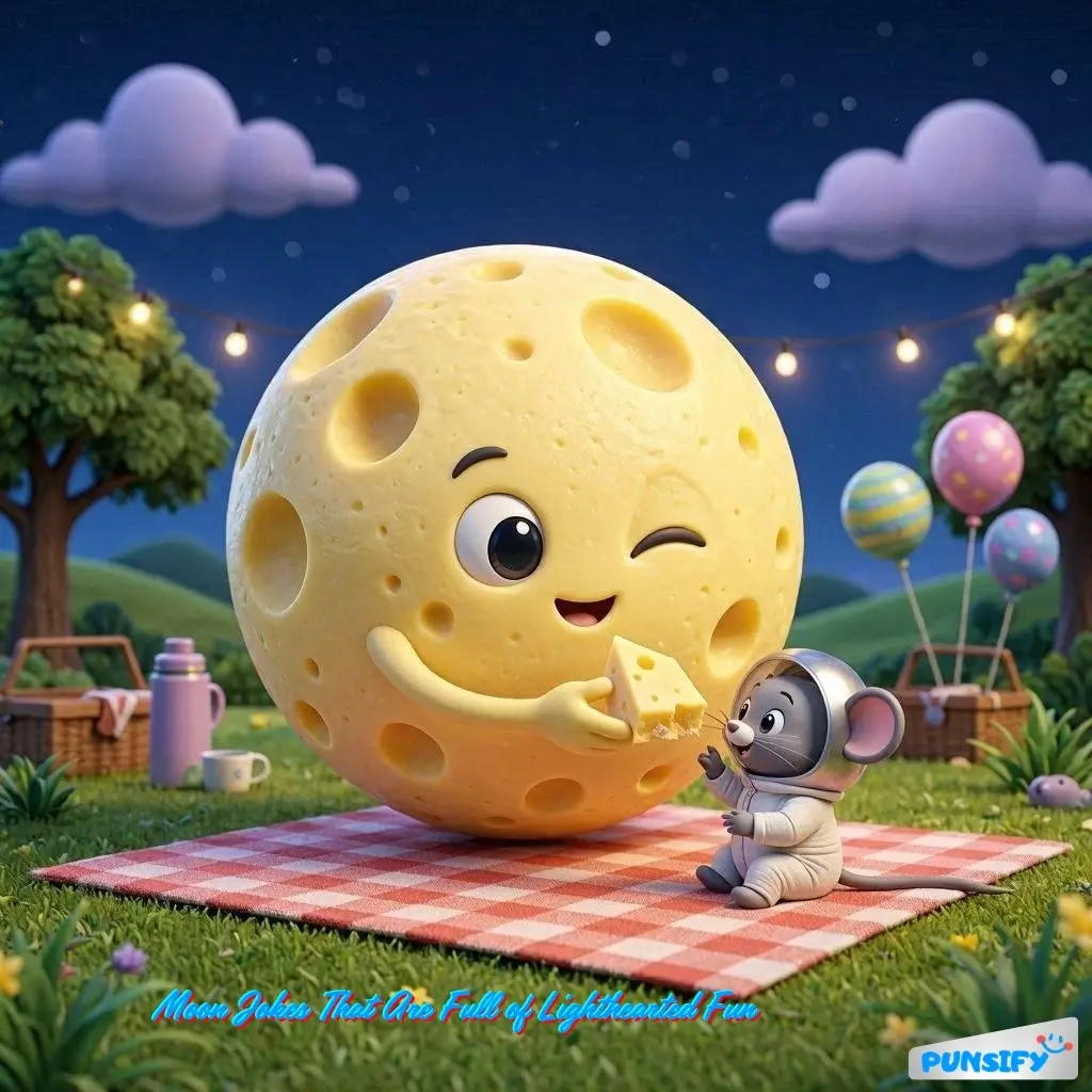 175+ Cosmic Giggles in Moon Jokes That Are Out of This World