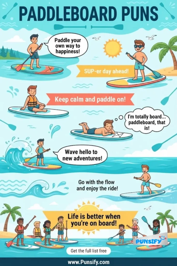 179+ Paddleboard Puns to Keep Your Humor Smooth Sailing