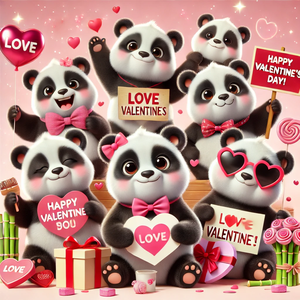 Panda Valentines Day Puns