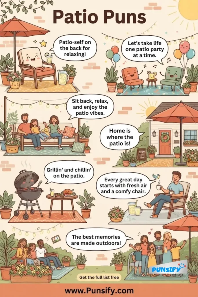 185+ Patio Puns to Keep Your Humor Breezy and Bright