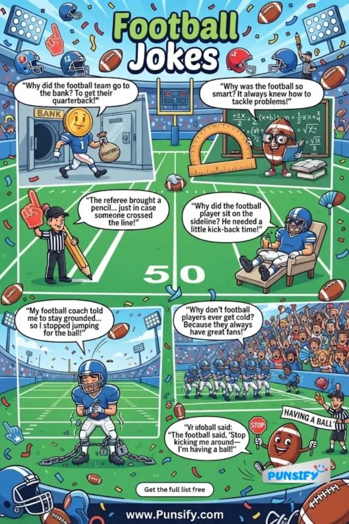 171+ Hilarious Football Jokes and Puns That Kick Off the Laughs!