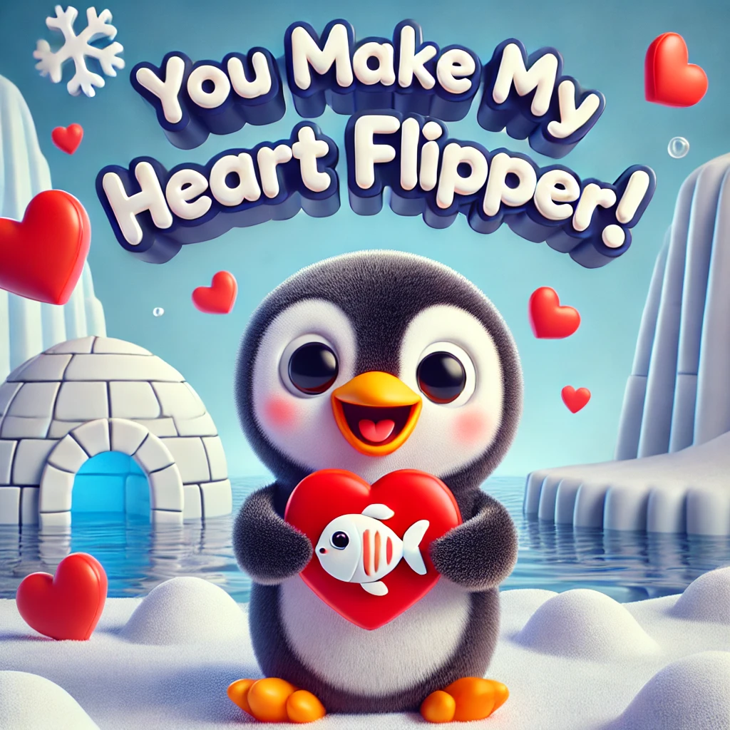 Penguin Valentine Puns