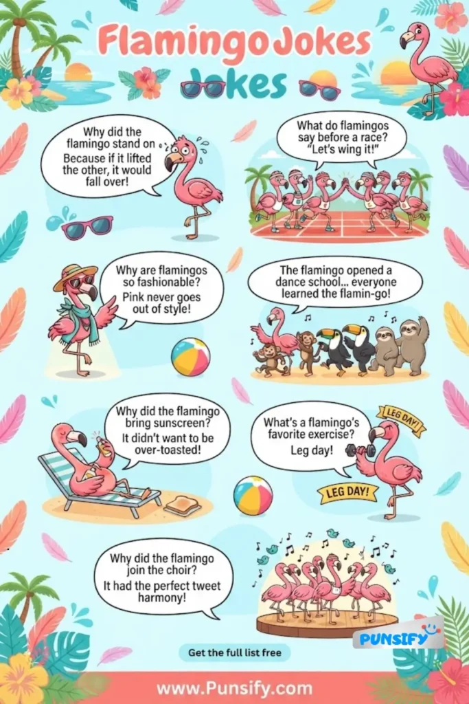 173+ Feather-tastic Flamingo Jokes and Puns to Make You Chuckle and Dance!