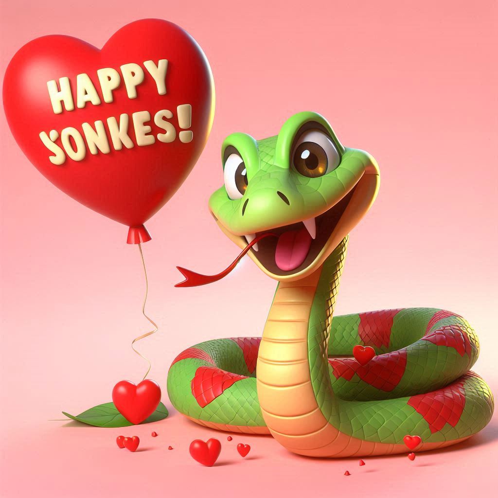 Playful Snake Valentine Puns for Kids