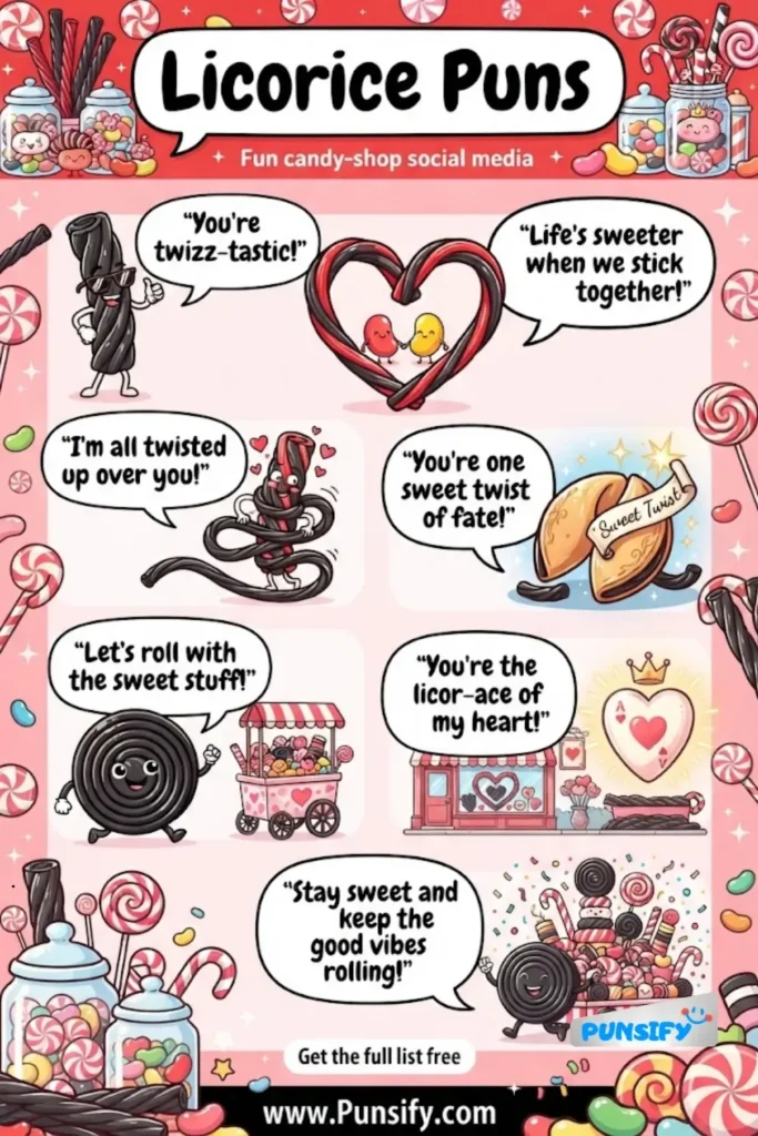 179+ Hilarious Licorice Puns That Will Twist Your Humor in Sweet Ways
