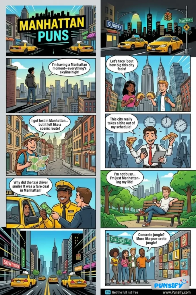 197+ Hilarious Manhattan Puns & Jokes That Will Have You Laughing In The City