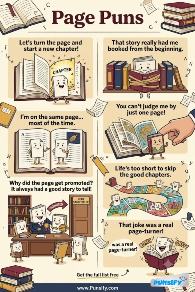 157+ Hilarious Page Puns & Jokes That Are Bound To Make You Smile