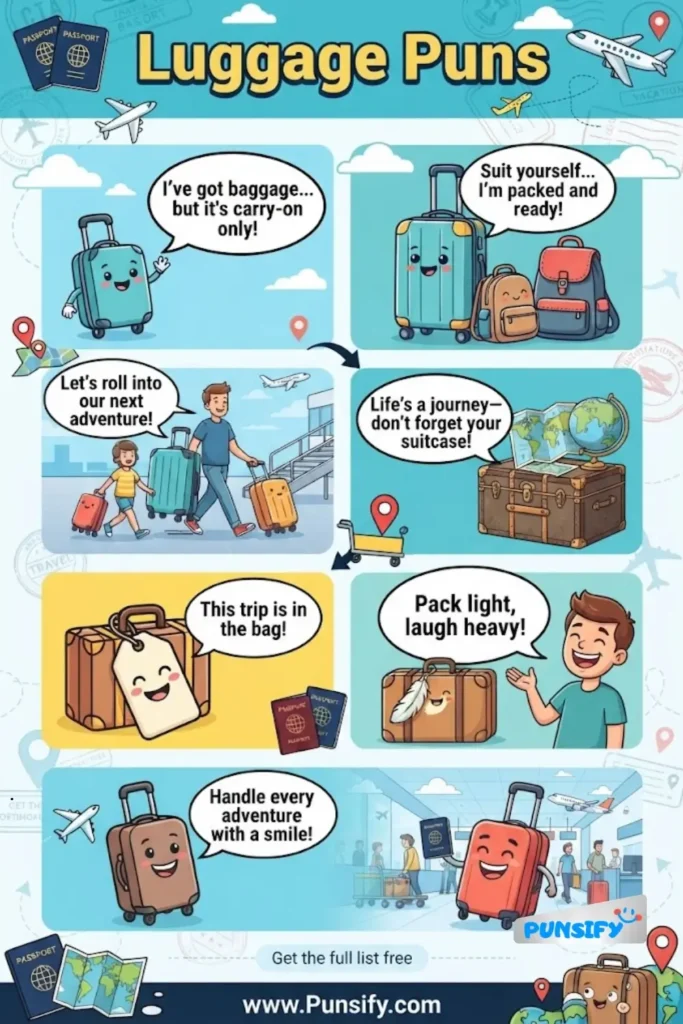 189+ Hilarious Luggage Puns That Will Have You Rolling With Laughter