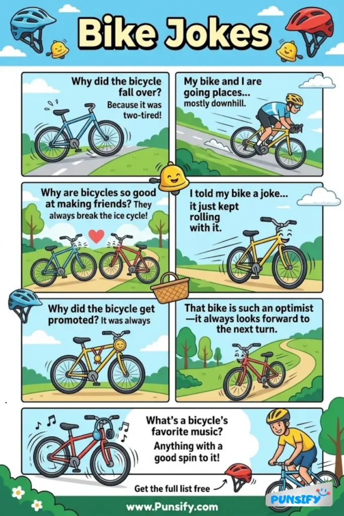 187+ Hilarious Bike Jokes & Puns That Will Have You Pedaling with Laughter