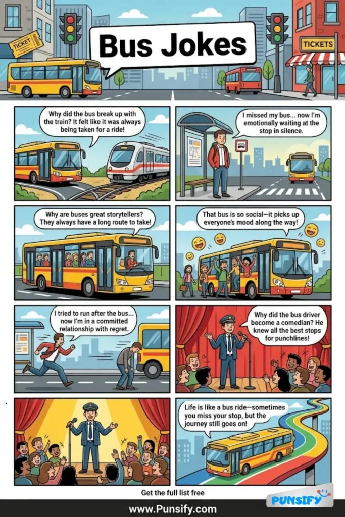 169+ Hilarious Bus Jokes & Puns That Will Drive You Crazy With Laughter