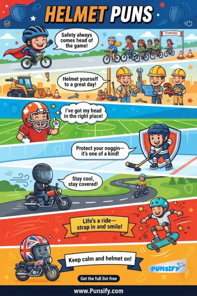 159+ Hilarious Helmet Puns to Keep Your Humor Safe and Sound