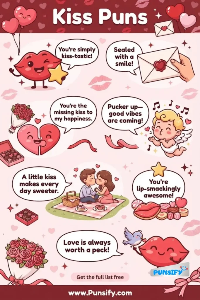 157+ Hilarious Kiss Puns That Will Have You Puckering Up for Giggles