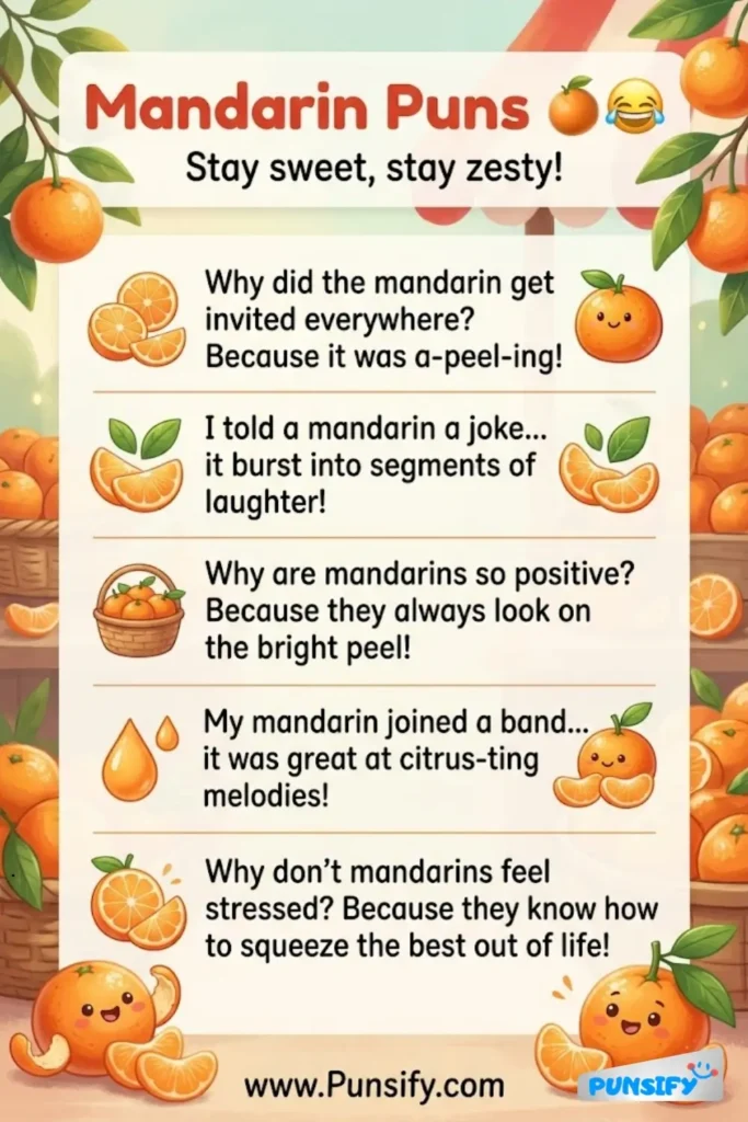 179+ Hilarious Mandarin Puns and Jokes That Will Have You Peeling with Laughter